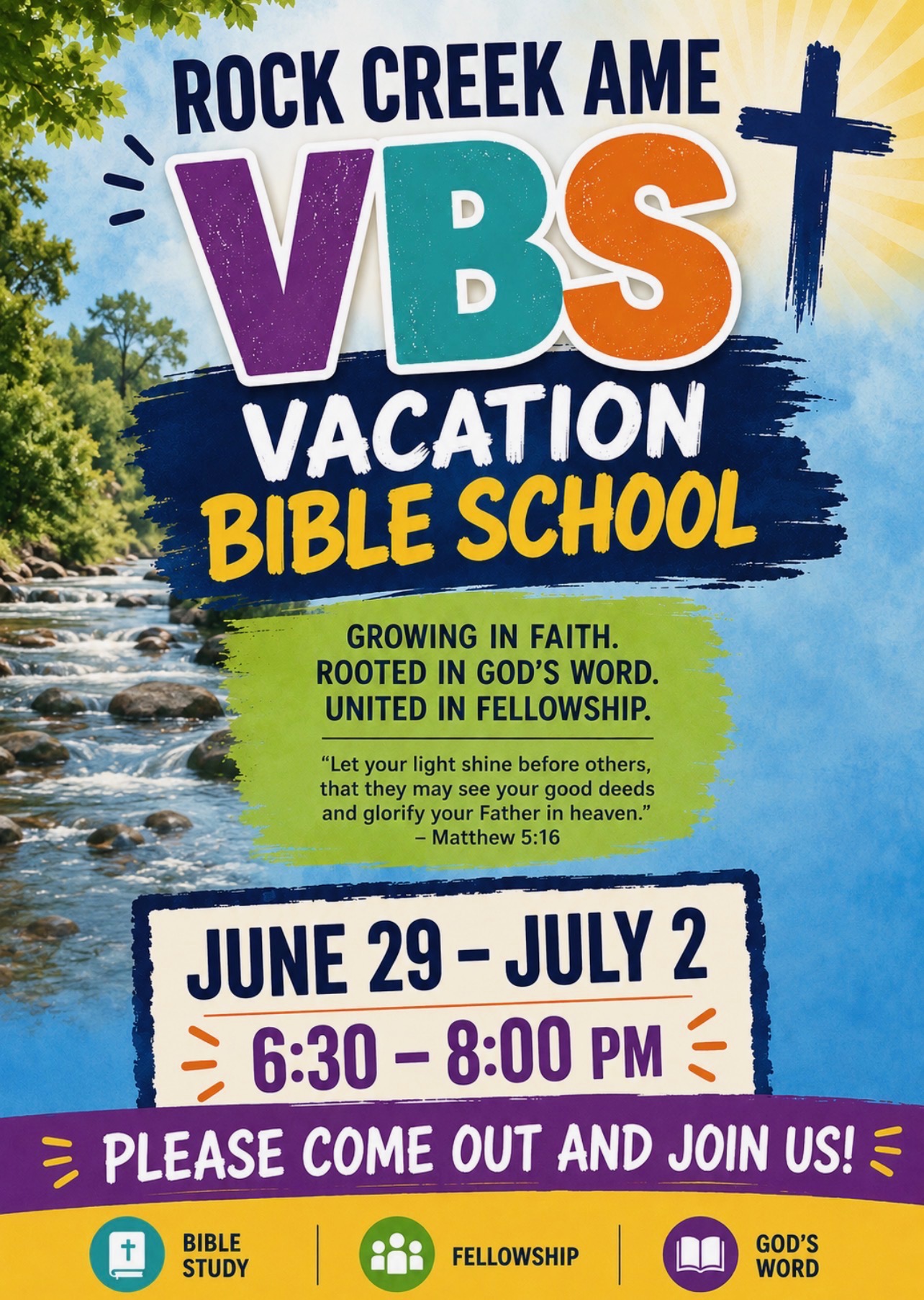 Vacation Bible School Flyer